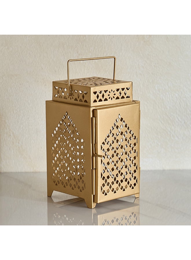 Home Box Metal Cutwork Lantern Gold for Home Decor - Image 2